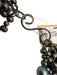 Gray Purple Freshwater Pearl Hook & Eye Multi Strand Necklace Gray Purple