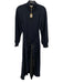 Ann Mashburn Size S Navy Blue Cotton & Cashmere Blend Heathered Tie Waist Dress Navy Blue / S