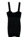 St. John Evening Size 8 Black No Fabric Tag Knit Velvet Detail Sequin Dress Black / 8