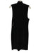 Theory Size L Black Nylon Blend Sleeveless High Neck Knit Knee length Dress Black / L