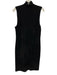 Theory Size L Black Nylon Blend Sleeveless High Neck Knit Knee length Dress Black / L