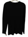 TSE Size M Black Cashmere Knit Notch V Neck Long Sleeve Pullover Sweater Black / M