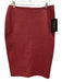 Bod & Christensen Size 10 Rose Pink Leather Paneled Side Zip Pencil Midi Skirt Rose Pink / 10