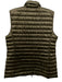 Lafayette 148 Size M Olive Green Nylon Down Fill High Neck Zip Front Vest Olive Green / M