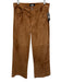Paige Size 30 Tan Brown Genuine Leather Suede 5 Pocket Button & Zip Fly Pants Tan Brown / 30