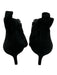 Donald Pliner Shoe Size 9 Black Leather Upper Suede Side Zip Low Heel Booties Black / 9