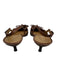 Stuart Weitzman Shoe Size 9.5 Brown Leather Upper Croc Embossed Slingbacks Brown / 9.5
