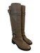 Fendi Shoe Size 39 Taupe Brown Leather Upper Buckle Strap Detail Round Toe Boots Taupe Brown / 39
