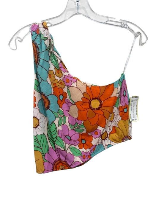 Show Me Your Mumu Size M/L Pink, Orange, Green Rayon Blend Floral Maxi Skirt Set Pink, Orange, Green / M/L