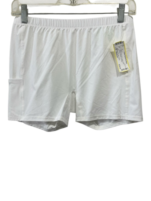 Luxletic Lilly Pulitzer Size Medium White Nylon Blend Elastic Waist Shorts White / Medium