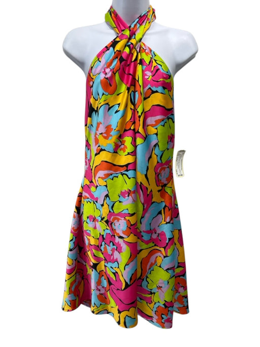 Show Me Your Mumu Size Large pink, yellow, blue Polyester Halter Neck Dress pink, yellow, blue / Large