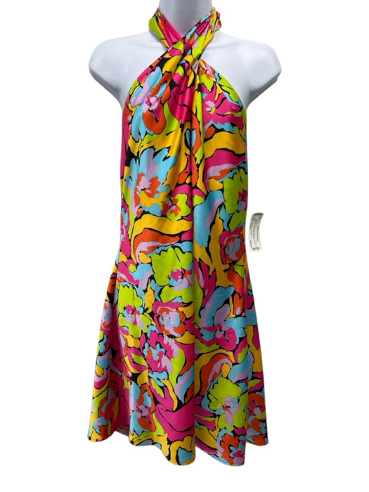 Show Me Your Mumu Size Large pink, yellow, blue Polyester Halter Neck Dress pink, yellow, blue / Large