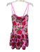 Show Me Your Mumu Size Large Pink, Red, Green Sleeveless Roses Gathered Dress Pink, Red, Green / Large