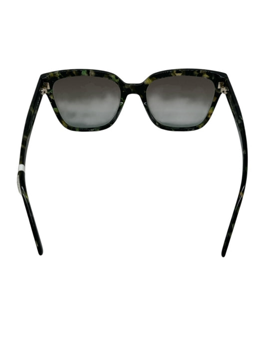 Kate Spade Green, White, Yellow Plastic Tinted Tortoise Wayfarer Sunglasses Green, White, Yellow