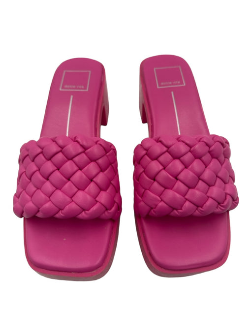Dolce Vita Shoe Size 8 Hot pink Open Toe & Heel Braided Strap Block Heel Pumps Hot pink / 8