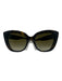 Gucci Black & Tan Acetate Cat Eye Tortoise Shell Gold Hardware Sunglasses Black & Tan