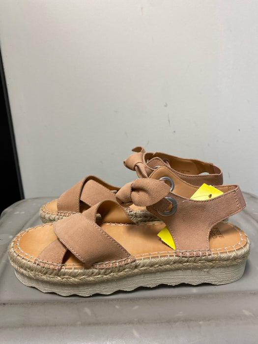 Frye Shoe Size 8.5 Blush Suede & Leather Strappy Bow Detail Criss Cross Shoes