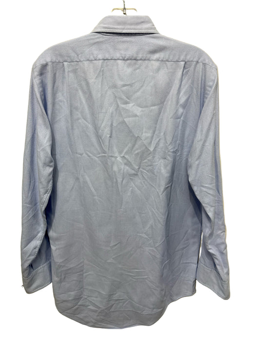 Sid Mashburn Size M Light blue Cotton Solid Button Down Men's Long Sleeve Shirt