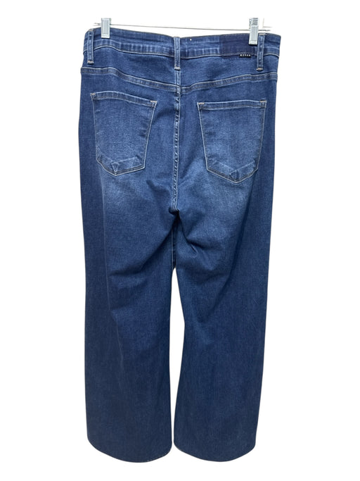 Risen Jeans Size 30 Dark Wash Cotton Denim High Rise Wide Leg Jeans Dark Wash / 30