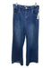 Risen Jeans Size 30 Dark Wash Cotton Denim High Rise Wide Leg Jeans Dark Wash / 30
