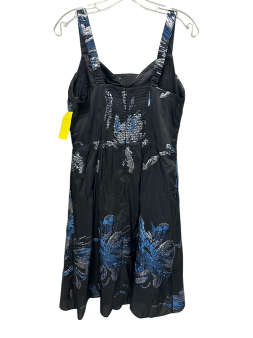 Ciebon Size M Black, Blue, Silver Polyester & Nylon Sleeveless Shimmer Dress Black, Blue, Silver / M
