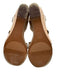 naturalizer Shoe Size 9.5 Brown Leather Cork Wedge Open Toe Sandals Brown / 9.5