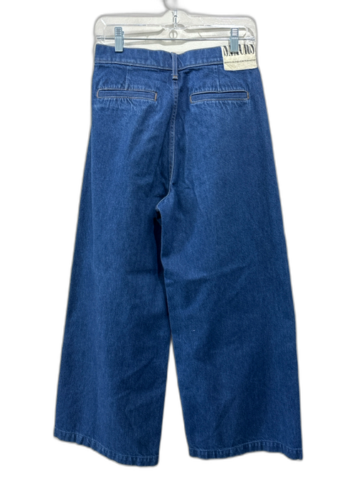 Snacks by Mother Size 27 Dark Wash Cotton High Rise Zip Fly Wide Leg Jeans Dark Wash / 27