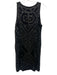 Vie La V Size 6 Black & Silver Polyester Beaded & Sequined Sleeveless Dress Black & Silver / 6