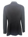 Chanel Size 36 Black Wool Patent Trim Stripe Detail Button Front Blazer Jacket Black / 36