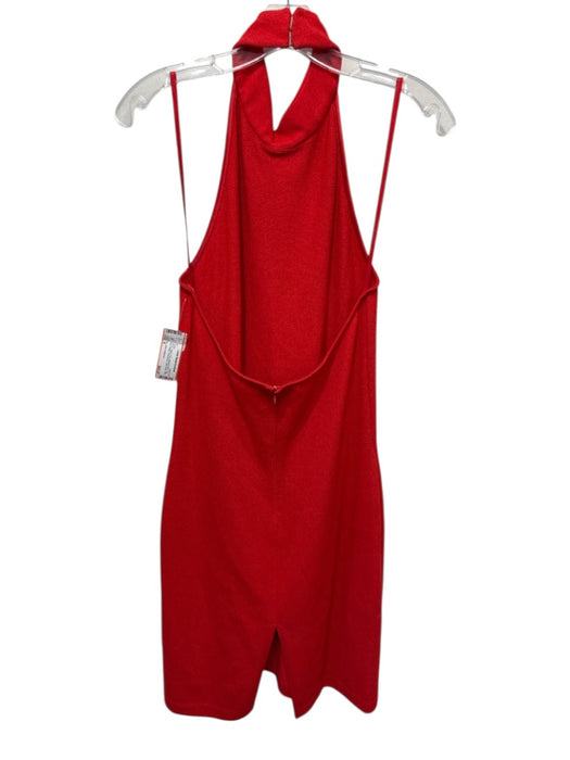 St. John Collection Size 8 Red Missing Fabric Tag Knit Halter Sleeveless Dress Red / 8