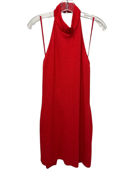 St. John Collection Size 8 Red Missing Fabric Tag Knit Halter Sleeveless Dress Red / 8