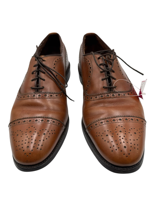 Allen Edmonds Shoe Size 9 Brown Leather Broguing Dress Men's Shoes Brown / 9