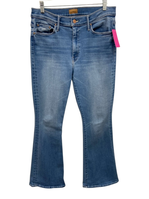 Mother Size 31 Medium Wash Cotton & Modal Zip Fly High Rise Flare Leg Jeans Medium Wash / 31