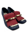 Valentino Shoe Size 38 Navy & Red Leather Gold hardware Tassel Block Heel Pumps Navy & Red / 38
