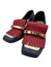 Valentino Shoe Size 38 Navy & Red Leather Gold hardware Tassel Block Heel Pumps Navy & Red / 38