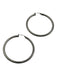 Bottega Veneta Silver Sterling Silver Cable 925 Large Hoop Earrings Silver