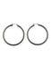 Bottega Veneta Silver Sterling Silver Cable 925 Large Hoop Earrings Silver