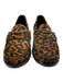 Stuart Weitzman Shoe Size 6.5 Brown Leather Pony Hair Cheetah Print Loafer Flats Brown / 6.5