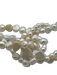 White & Gold Pearls Multi Strand Station Beads Insertion Clasp Necklace White & Gold