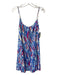 Lily Pulitzer Size S White, Blue & Pink Rayon Spaghetti Strap lined Dress White, Blue & Pink / S