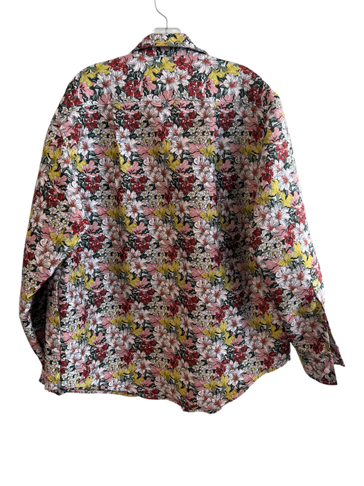 ASOS Edition Size 2 Multi Polyester Floral Pockets A Line Jacket Multi / 2