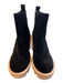 Gianni Bini Shoe Size 9 Black Suede Gum sole Round Toe Stretch Panel Booties Black / 9