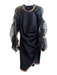 Shareen Again Size 40 Black & Bronze Long Sheer Sleeves Decorative Trim Dress Black & Bronze / 40