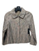 Theory Size XS Gray & Taupe Wool & Polyamide Blend Floral Satin Jacket Gray & Taupe / XS