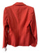 Burberry London Size 4 Hot Orange Laine Wool Shoulder Pad Diamonds Blazer Jacket Hot Orange / 4