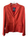 Burberry London Size 4 Hot Orange Laine Wool Shoulder Pad Diamonds Blazer Jacket Hot Orange / 4