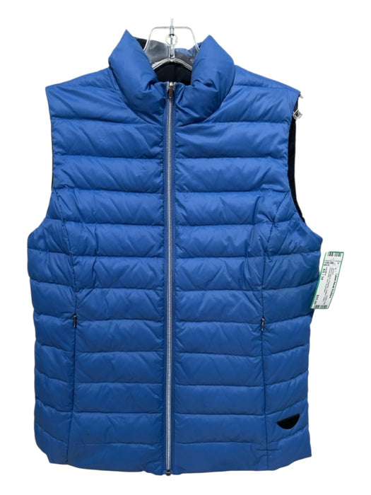 Intuition Size XS / 34 Blue & Black Polymide Quilted Down Reversible Vest Jacket Blue & Black / XS / 34