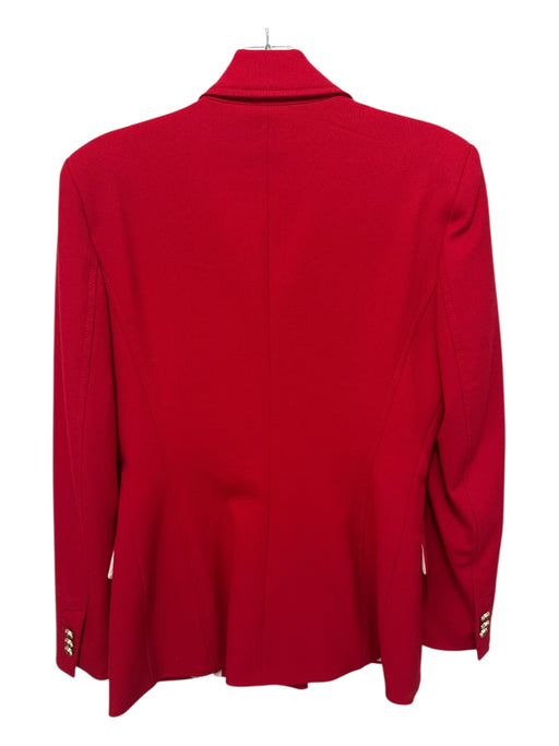 Zara Size S Red Lapels Ornate buttons Double Breasted Blazer Jacket Red / S