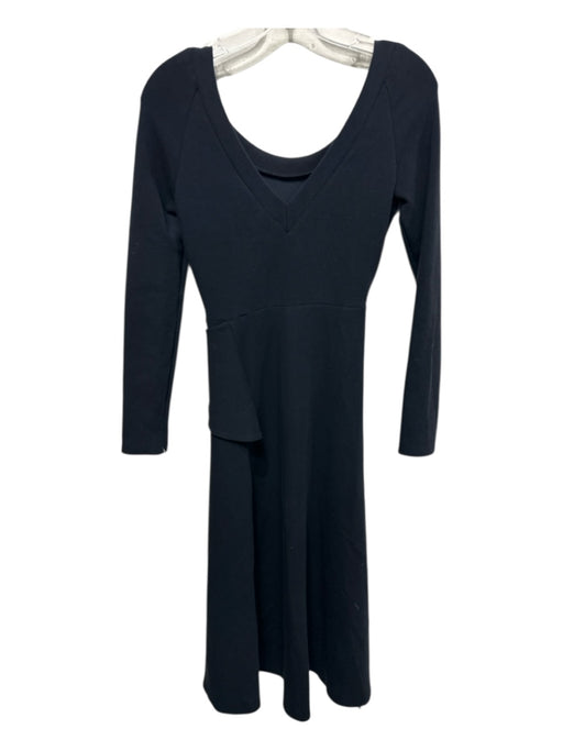 3.1 Phillip Lim Size XS Black Cotton & Polyamide Long Sleeve Stretch Dress Black / XS