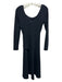 3.1 Phillip Lim Size XS Black Cotton & Polyamide Long Sleeve Stretch Dress Black / XS